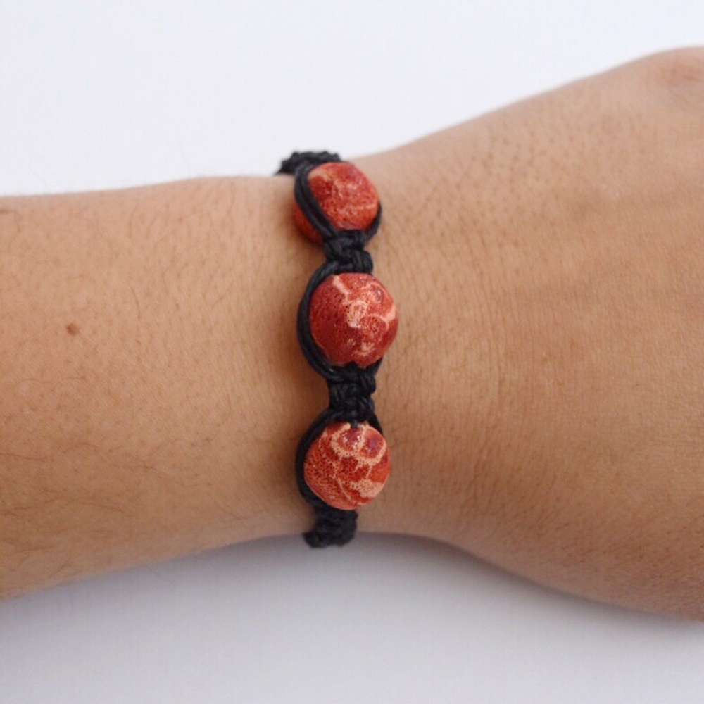 Handmade Vintage Bead Hemp Bracelet